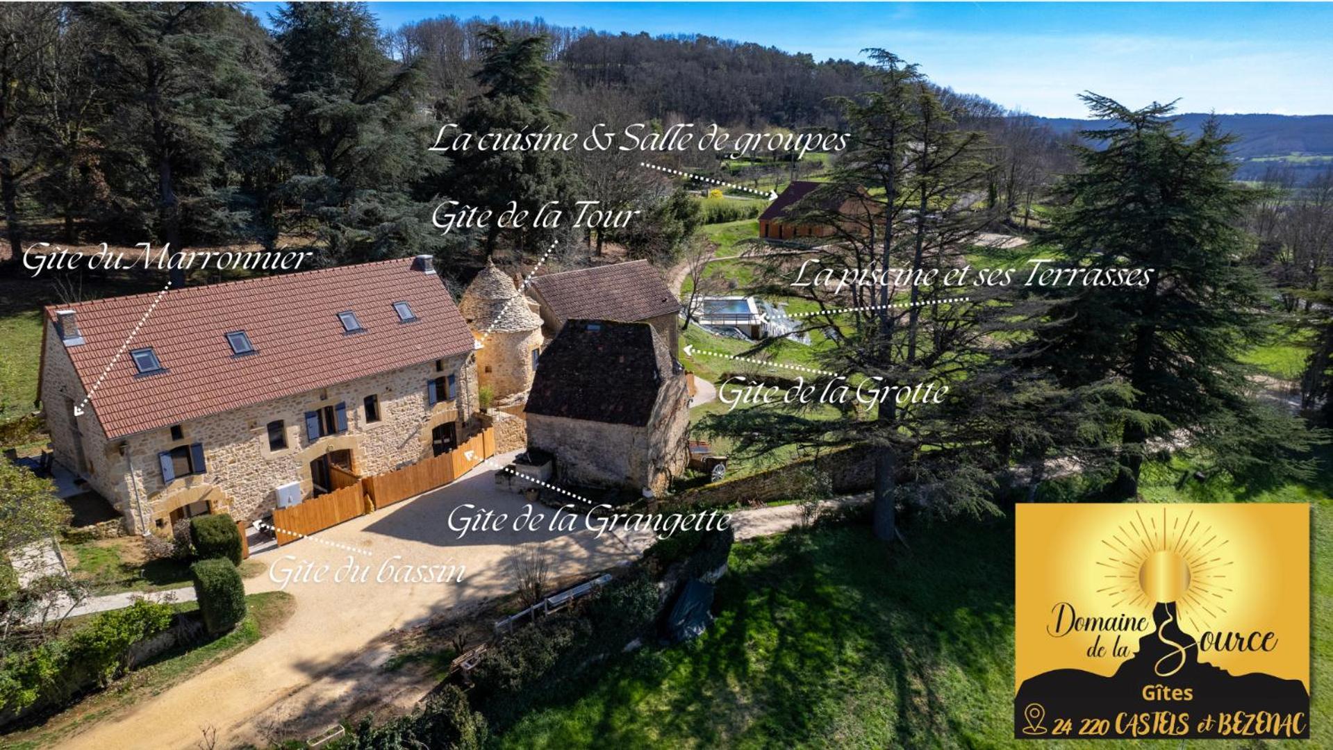 Domaine De La Source Villa Castels Luaran gambar